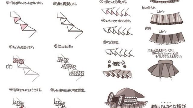 図解 かわいらしいフリルの描き方が 参考になります と話題に トゥギャッチ