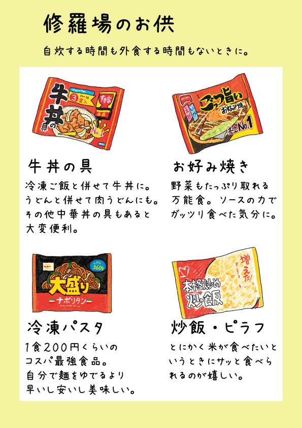 修羅場のお供4品